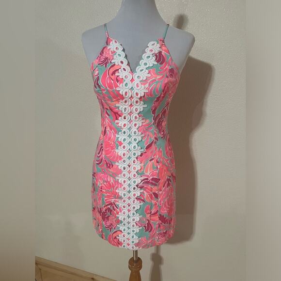 Lilly Pulitzer Dresses & Skirts - Lilly Pulitzer 20801 Pearl Shift dress in Poolside Blue Love Birds NEW 0